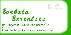 borbala bartalits business card